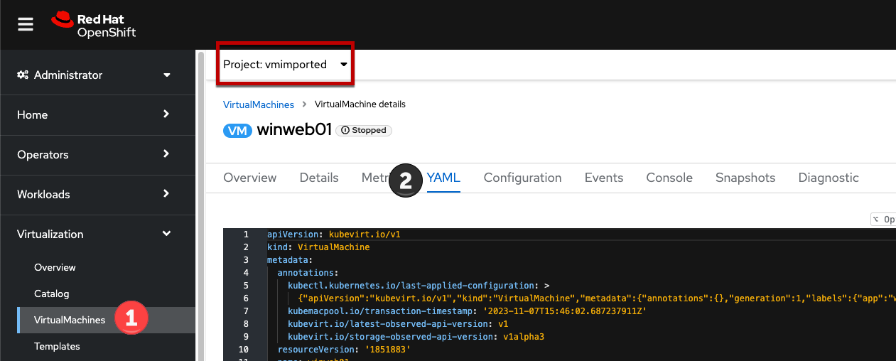 204 label navigation